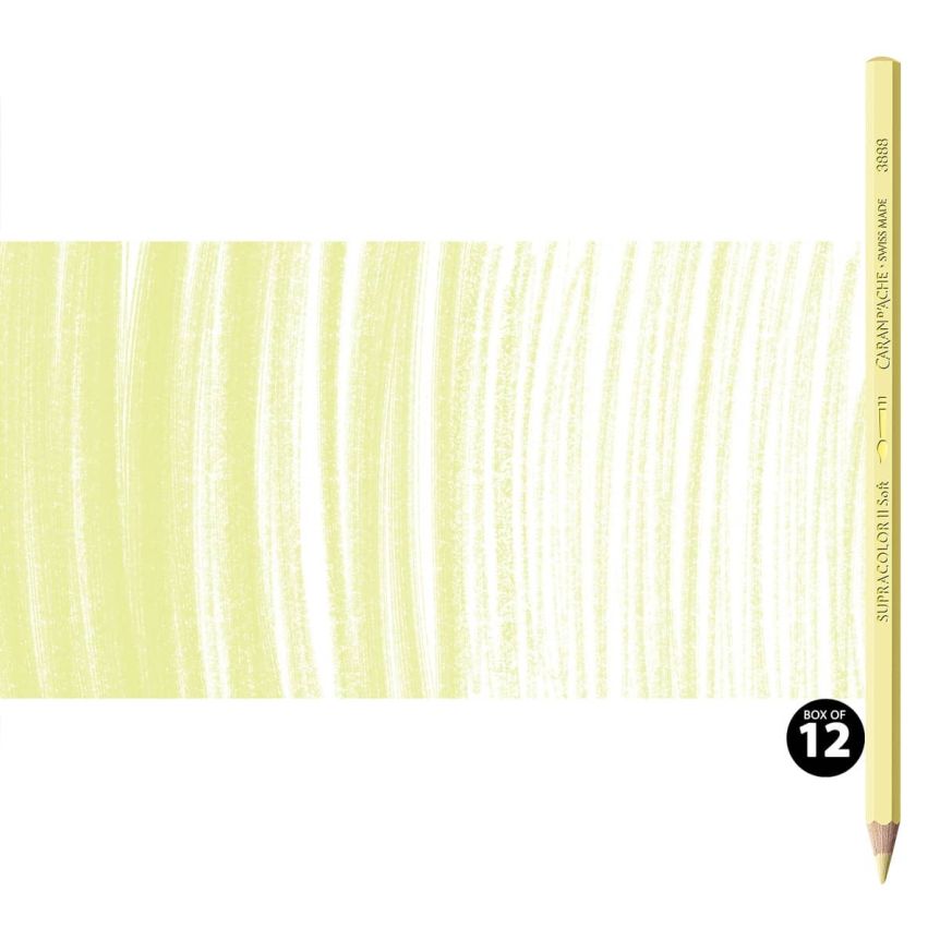 Supracolor II Watercolor Pencils Box of 12 No. 011 - Pale Yellow