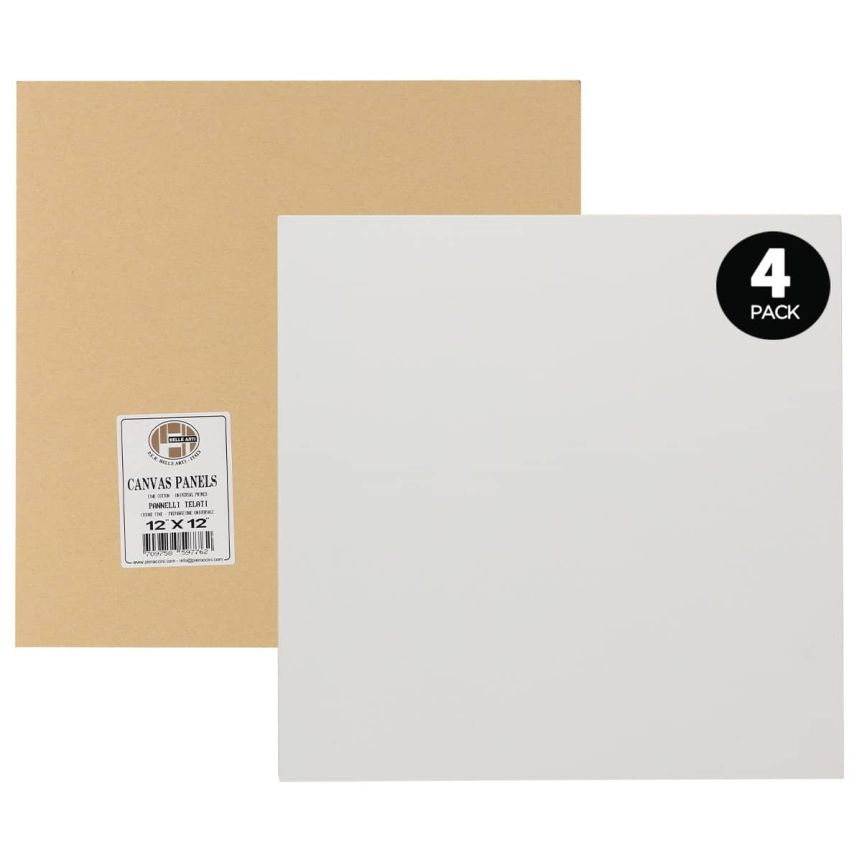 Pannelli Telati 12x12" Canvas Mounted Panel, 4 Pack