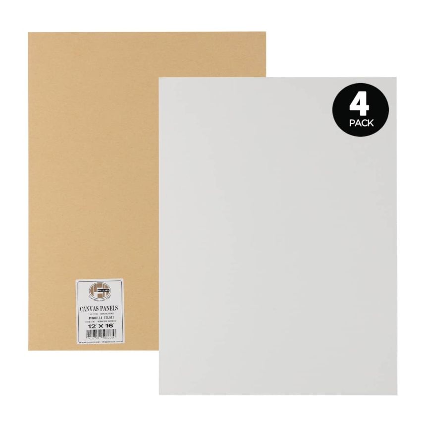Pannelli Telati 12x16" Canvas Mounted Panel, 4 Pack