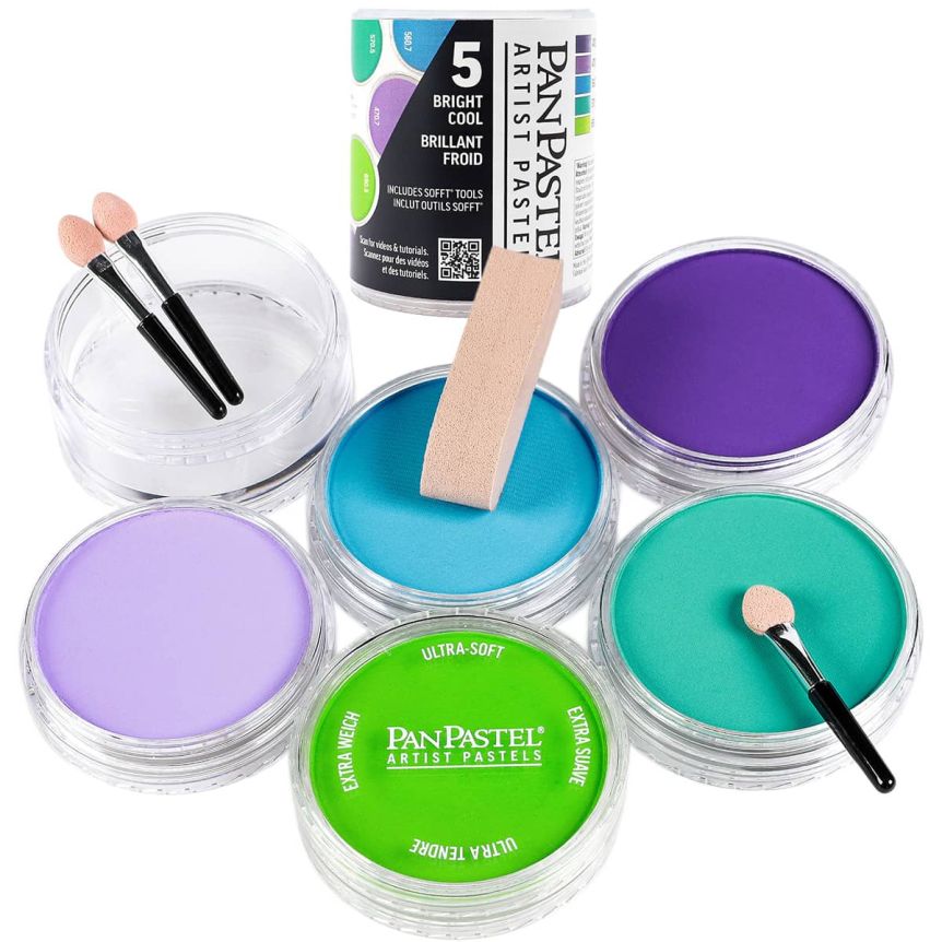 PanPastel® Artists' Pastels - Bright Cool Set of 5 | Jerry's Artarama