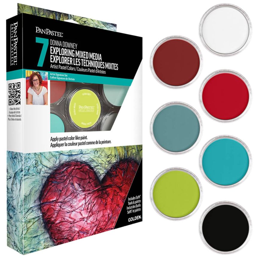 PanPastel Artist Pastel - Exploring Mixed Media (Set of 7) + Palette & Tools