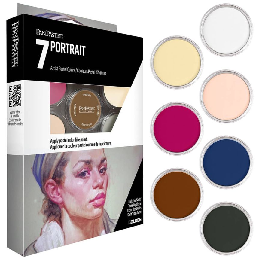PanPastel Artist Pastel - Portrait (Set of 7) + Palette & Tools