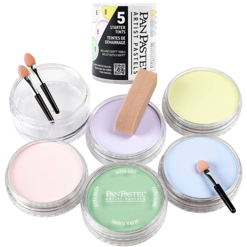 PanPastel Artist Pastel - Starter Tints (Set of 5) + Tools