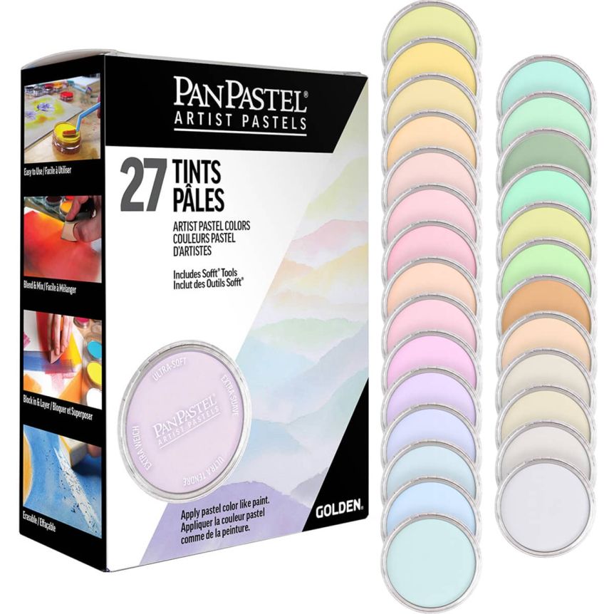 PanPastel Artist Pastel - Tints (Set of 27) + Tools