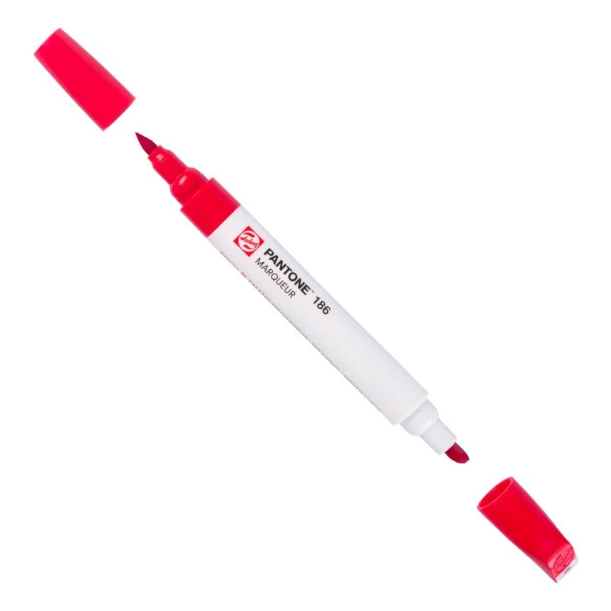 Pantone Dual Tip Marker, #186