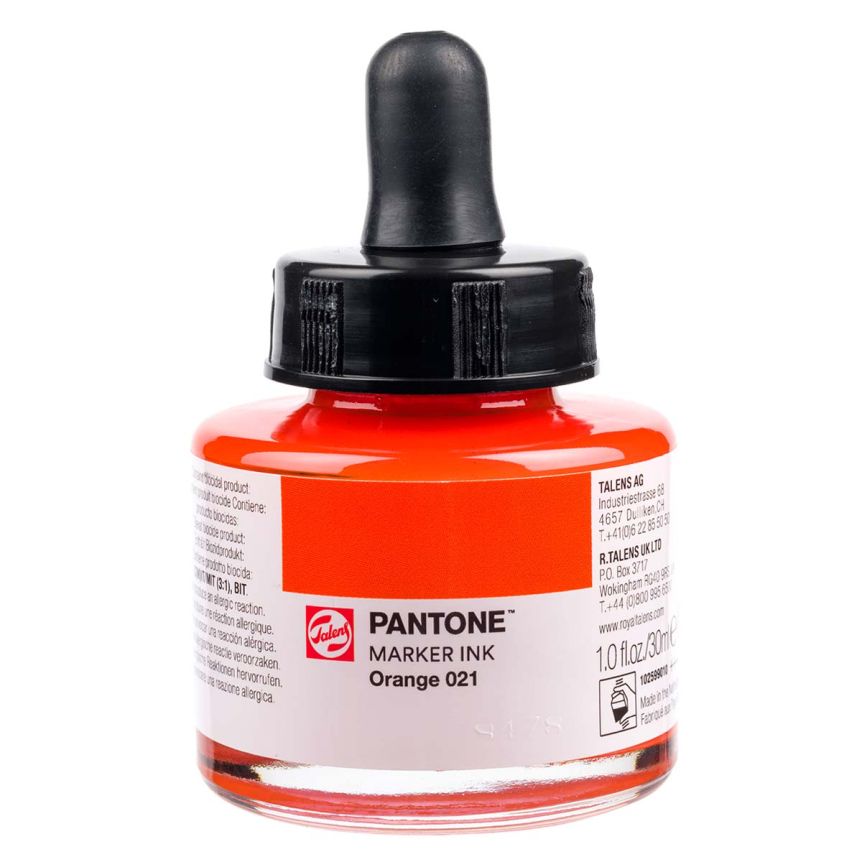 Pantone Marker Ink Bottle, Orange 021 (30ml)