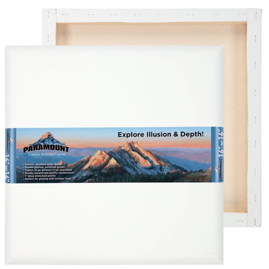 Paramount Contour Stretched Canvas - Square, size 16"x16"