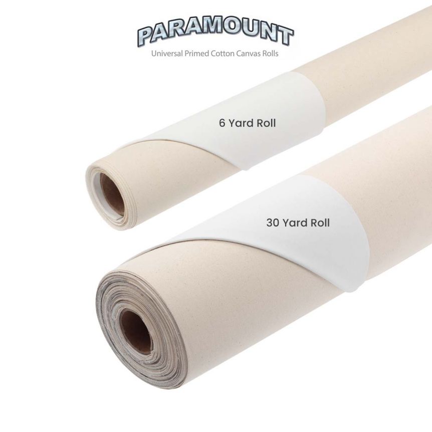 36 X 6 Yard Triple Primed 100% Cotton 12Oz Primed Canvas Roll