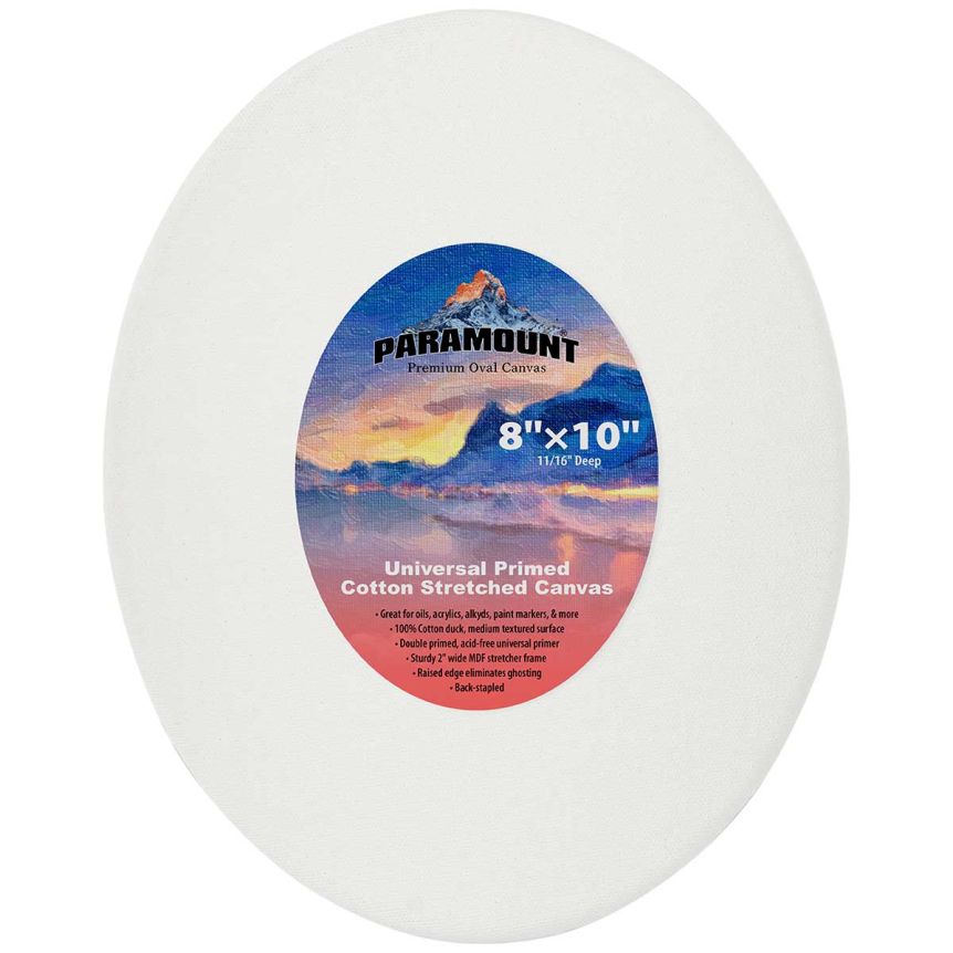 Paramount Primed Cotton Canvas, Oval 8" x 10"