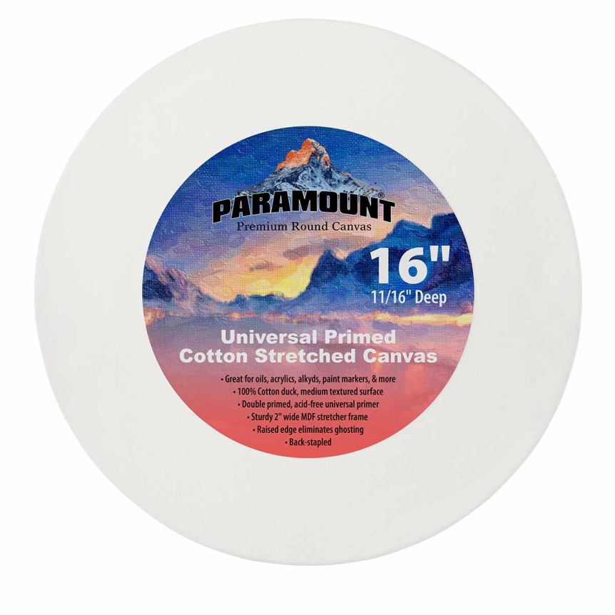 Unlock your creativity with Paramount Round and Oval canvases