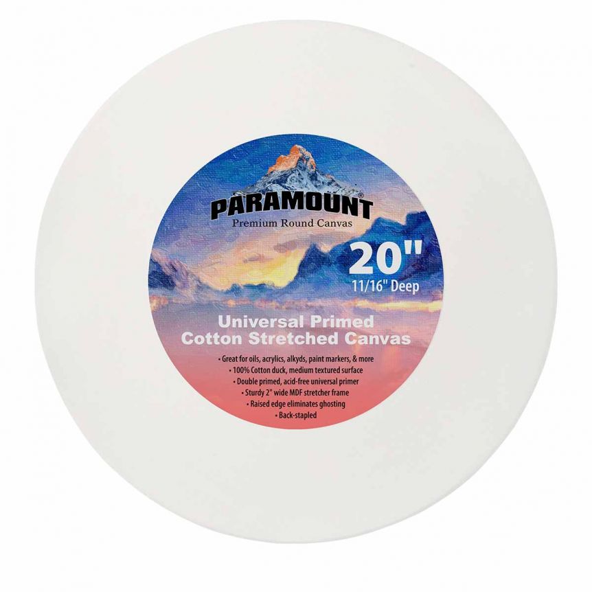 Unlock your creativity with Paramount Round and Oval canvases