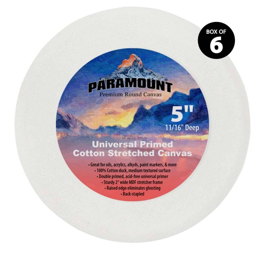 Unlock your creativity with Paramount Round and Oval canvases