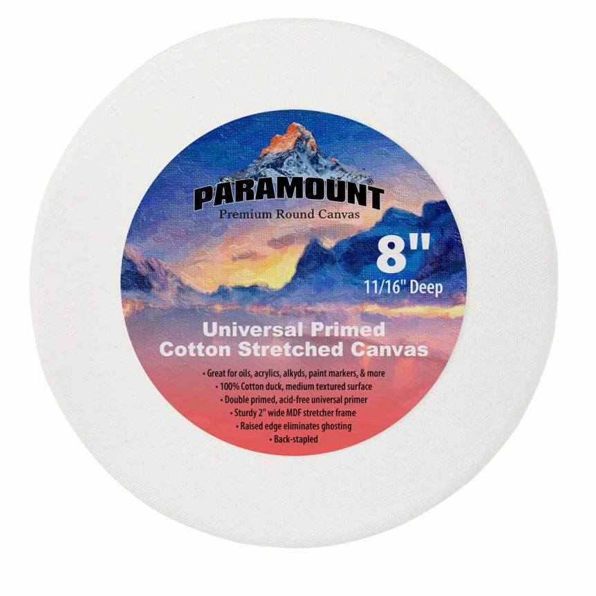 Unlock your creativity with Paramount Round and Oval canvases