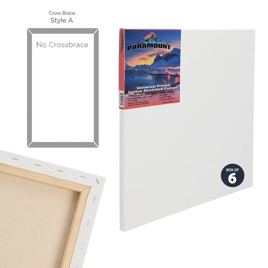 11/16" Deep Cotton Stretched Canvas