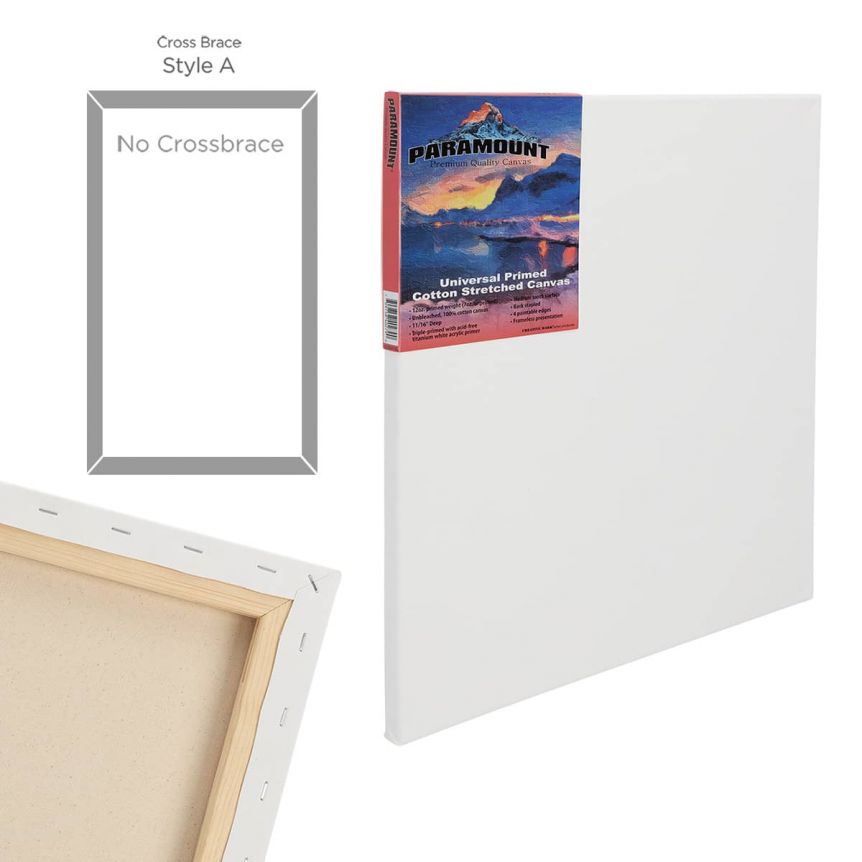 11/16" Deep Cotton Stretched Canvas