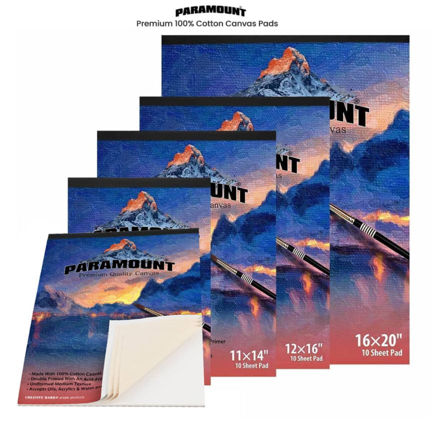 Paramount Artist Pre-Stretched Canvas for Painting, 11/16 Deep, 8