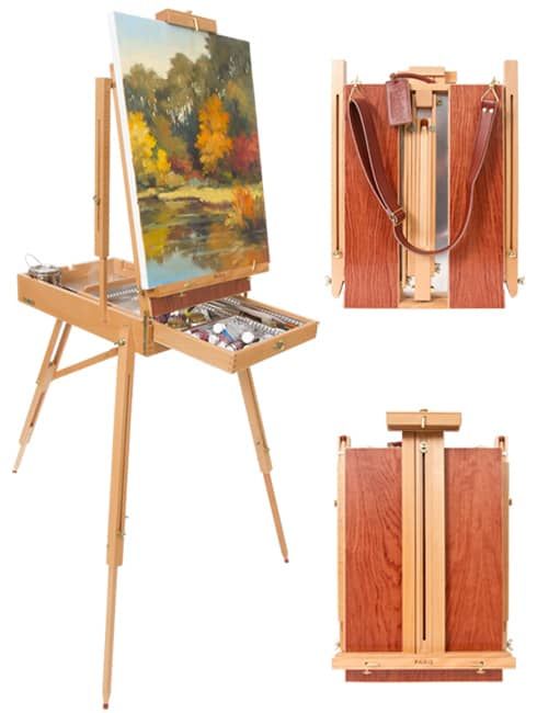 Paris Deluxe French Easel w/ Leather Carry Strap