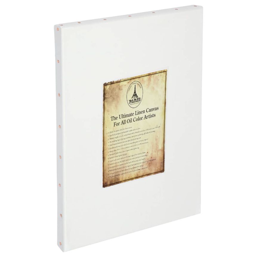 Paris Oil Primed Artists' 12x24" Linen Canvas, Single 