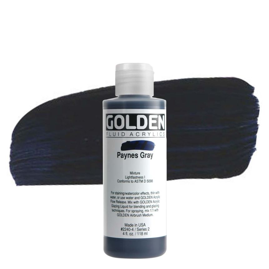 GOLDEN Fluid Acrylics Payne's Gray, 4oz