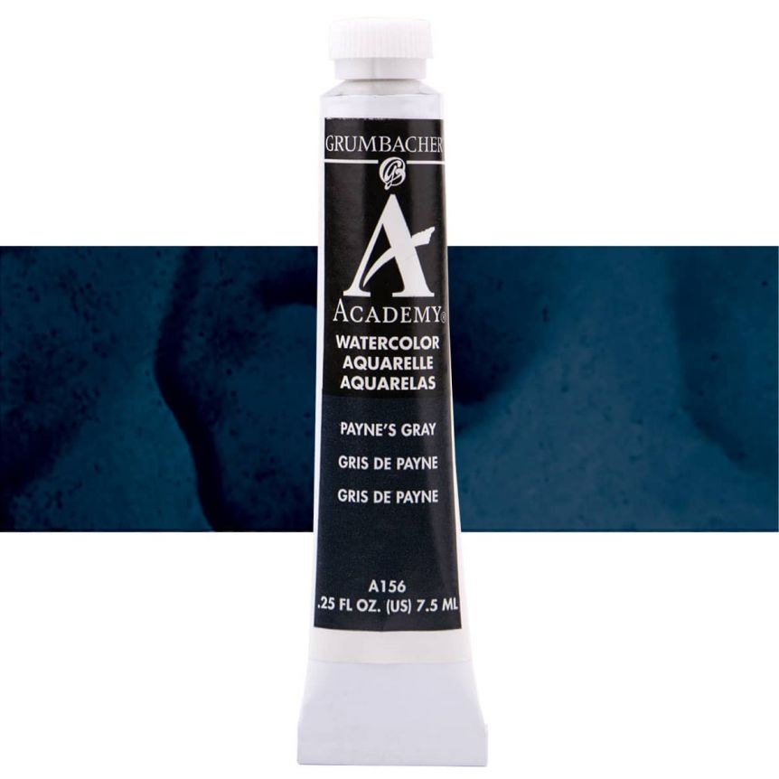 Grumbacher Academy Watercolor 7.5 ml Tube - Payne's Grey