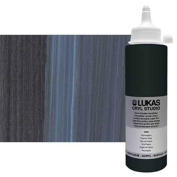 Cryl Studio Acrylic Paint - Payne's Grey, 250ml Bottle