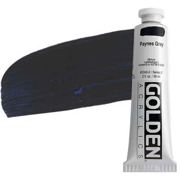 GOLDEN Heavy Body Acrylic 2 oz Tube - Payne's Grey