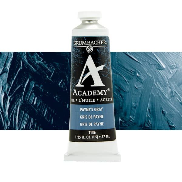 Grumbacher Academy Oil Color 37 ml Tube - Payne's Grey
