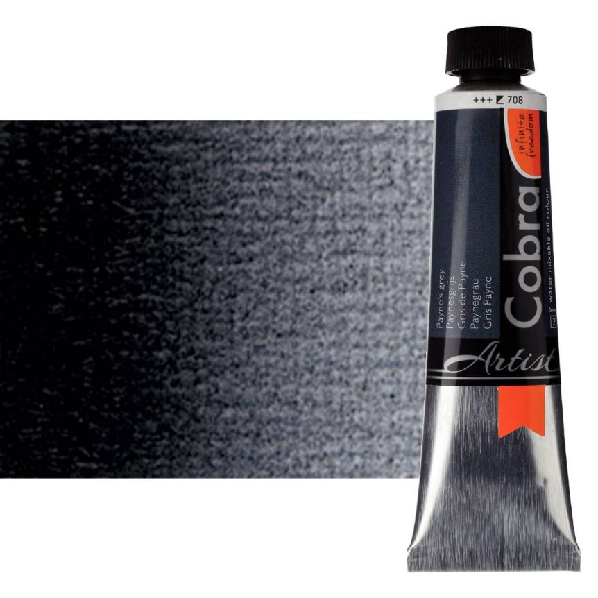 Cobra Water-Mixable Oil Color 40ml Tube - Payne's Grey