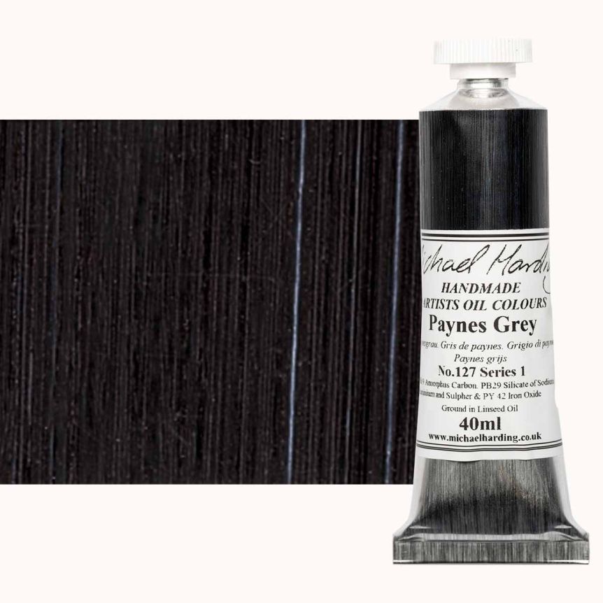 Michael Harding Oil Color - Paynes Grey, 40ml Tube