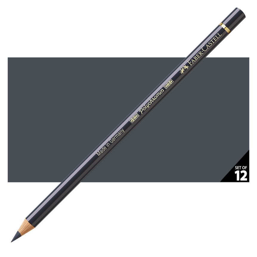 Faber-Castell Polychromos Pencil, No. 181 - Payne's Grey (Box of 12)