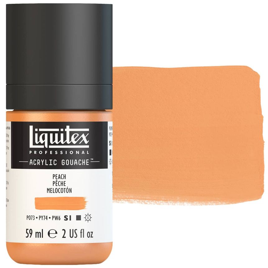 Liquitex Professional Acrylic Gouache - Peach, 2oz Bottle