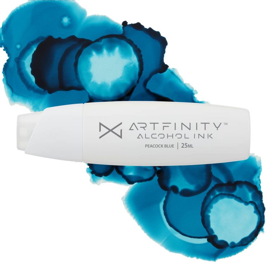 Artfinity Alcohol Ink - Peacock Blue B1-6, 25ml