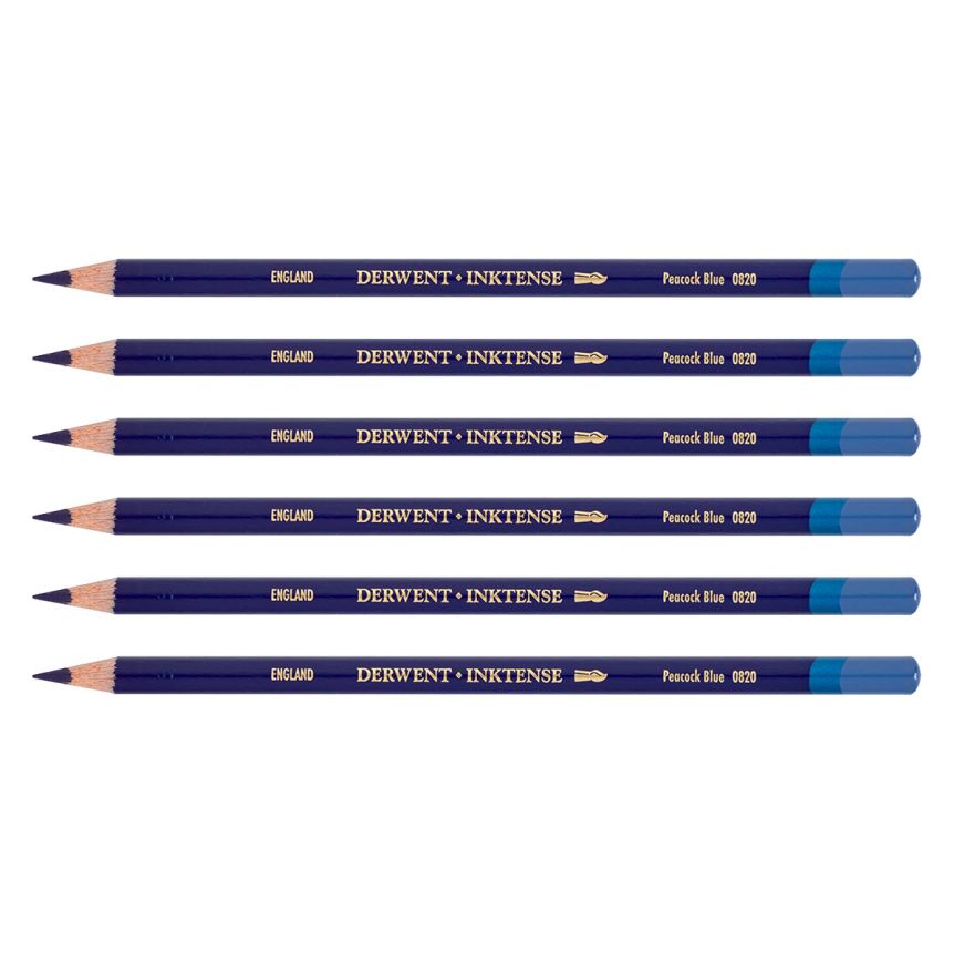 Derwent Inktense Pencil - Peacock Blue (Box of 6)