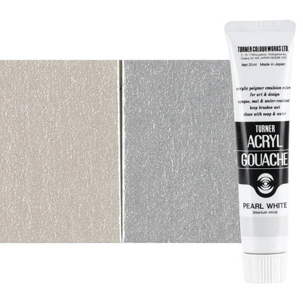 Turner Acryl Gouache 20ml Pearl Interference White