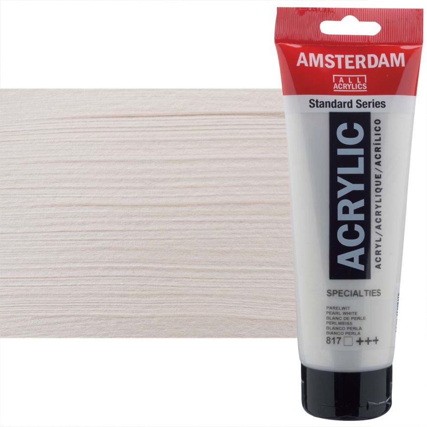 Amsterdam Standard Series Acrylic Paint - Pearl White, 250ml Tube