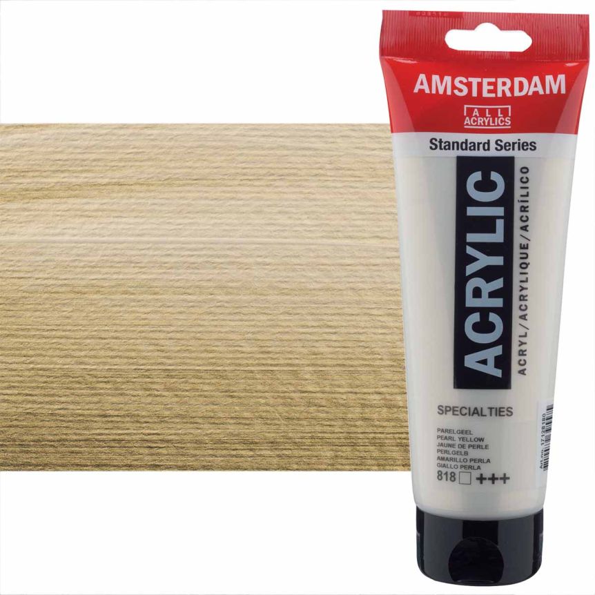 Amsterdam Standard Series Acrylic Paint - Pearl Yellow, 250ml Tube