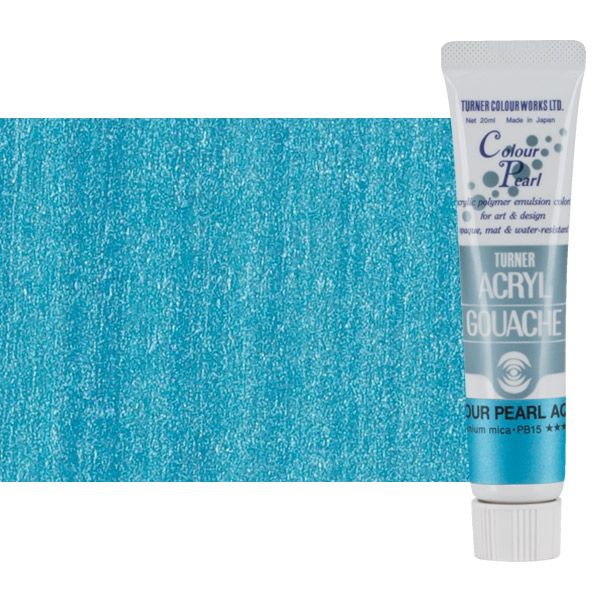 Turner Artist Acryl Gouache - Pearlescent Aqua, 20ml