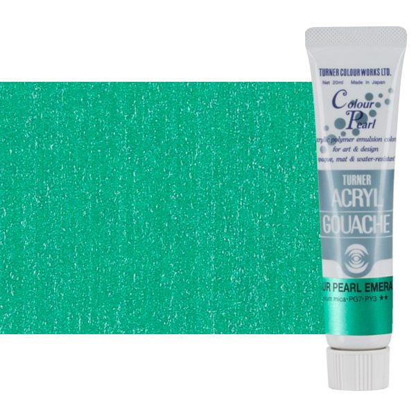 Turner Artist Acryl Gouache - Pearlescent Emerald, 20ml