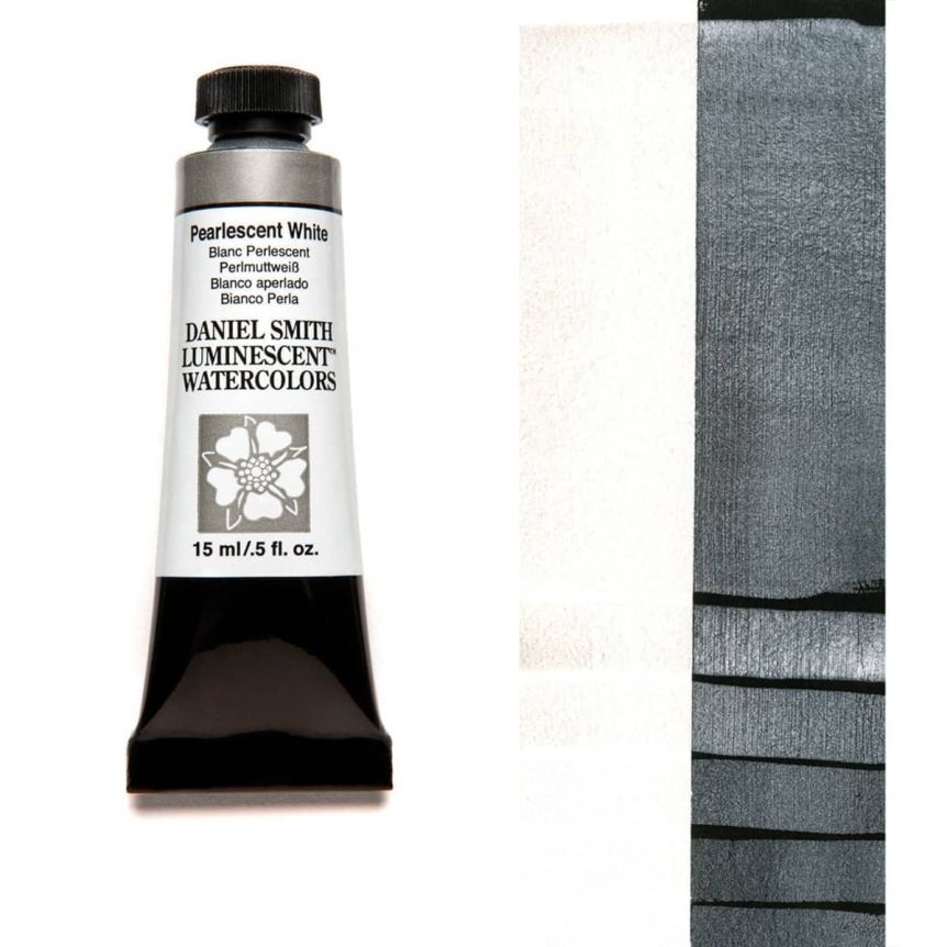Daniel Smith Extra Fine Watercolors - Pearlescent White, 15 ml Tube