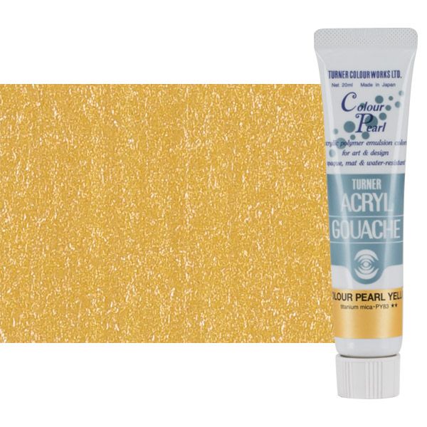 Turner Artist Acryl Gouache - Pearlescent Yellow, 20ml