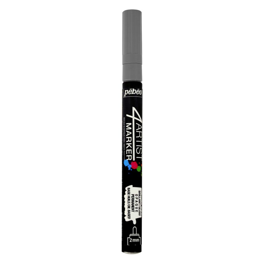 Pebeo 4Artist Marker Grey Fine Bullet Nib 2 mm