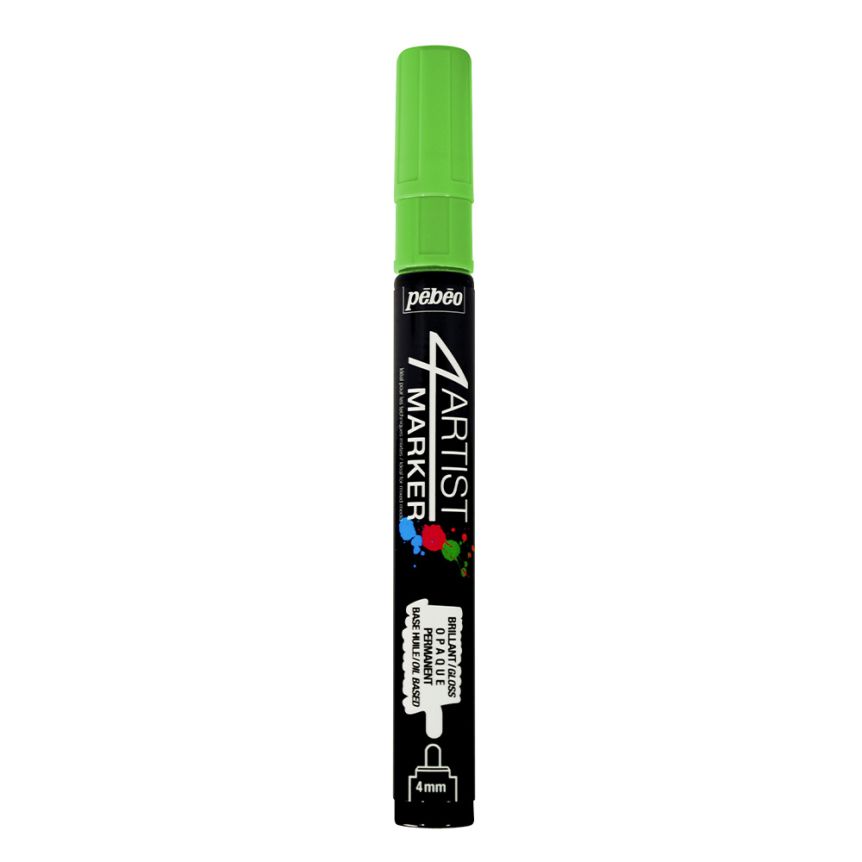 Pebeo 4Artist Marker Light Green Broad Bullet Nib 4 mm