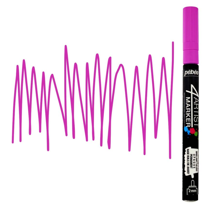 Pebeo 4Artist Marker Pink Fine Bullet Nib 2mm