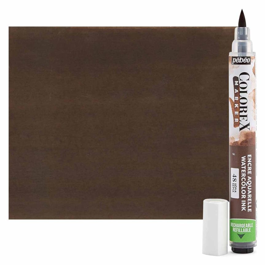 Pebeo Colorex Watercolor Marker, Sepia