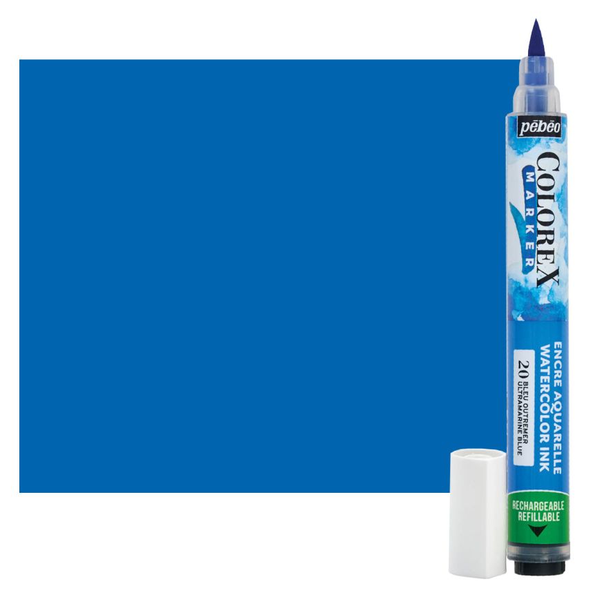 Pebeo Colorex Watercolor Marker, Ultramarine Blue