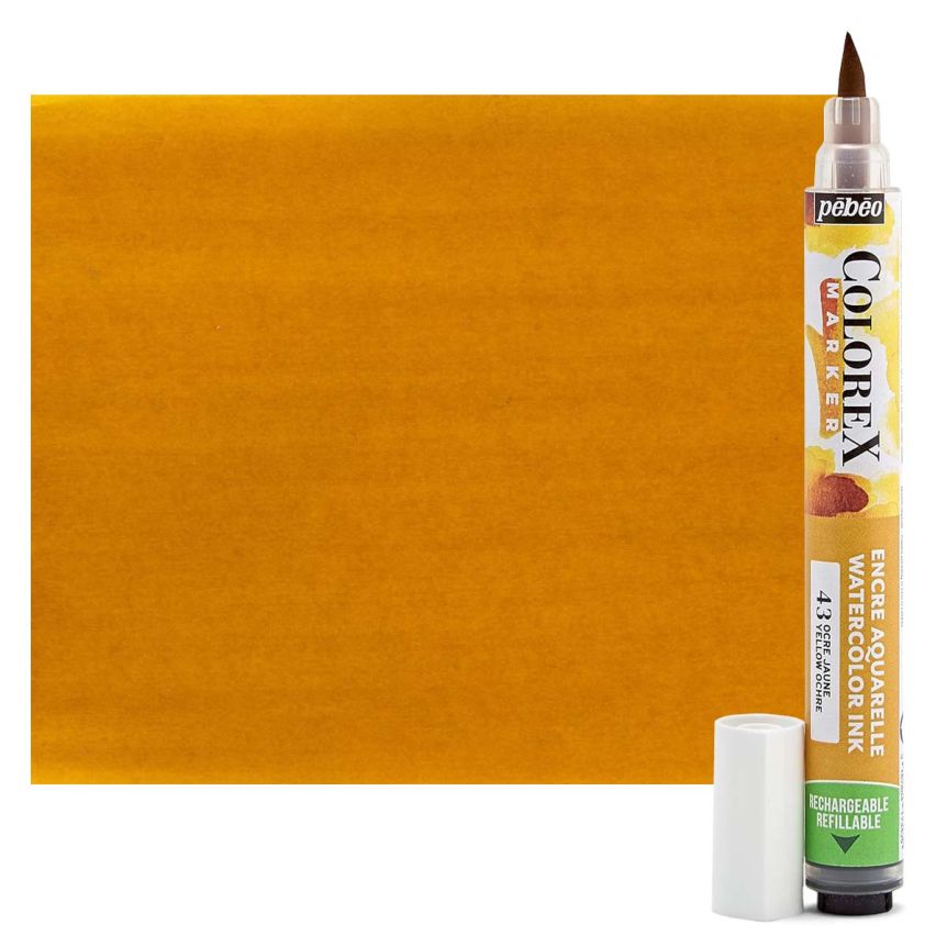 Pebeo Colorex Watercolor Marker, Yellow Ochre