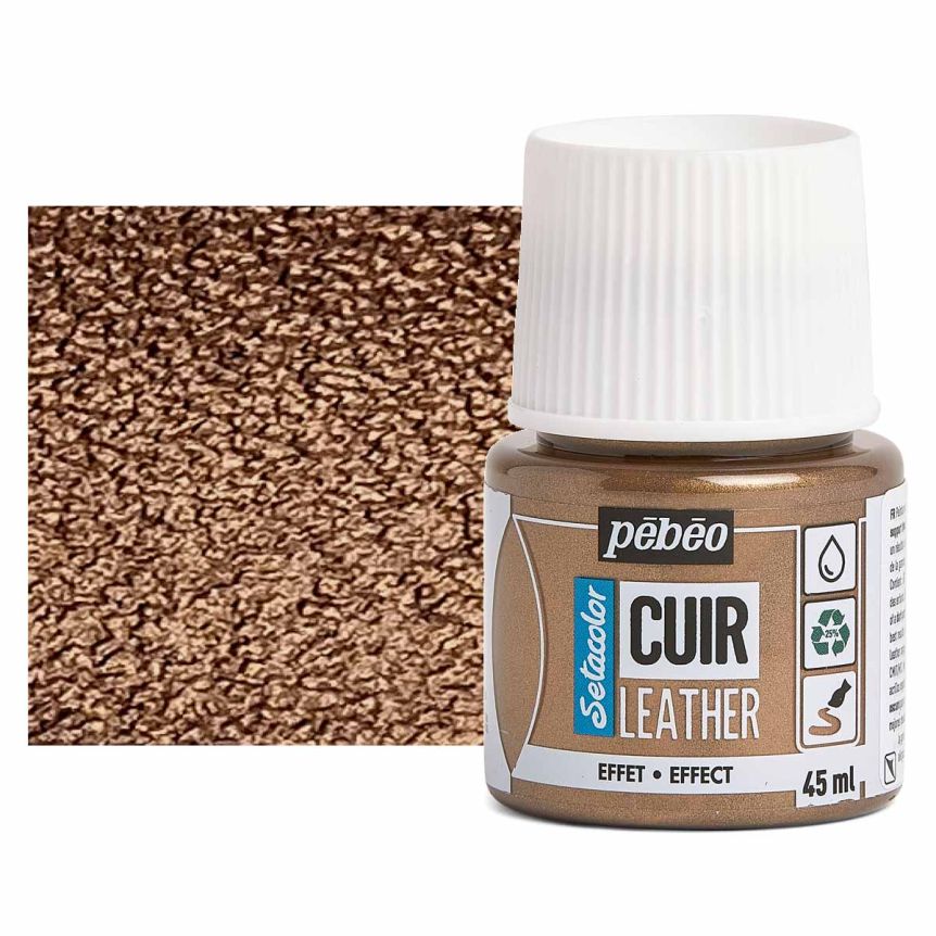Setacolor French Leather Paint - Metallic Bronze, 45ml