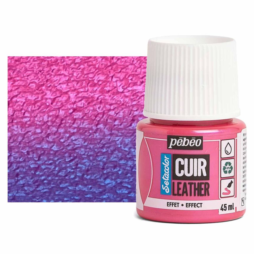 Setacolor French Leather Paint - Pink Blue, 45ml