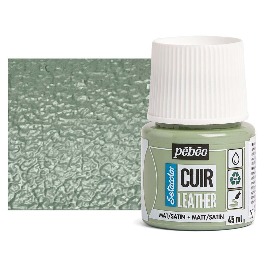 Setacolor French Leather Paint - Sage Green, 45ml