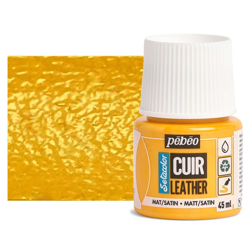 Setacolor French Leather Paint - Sunflower Yellow, 45ml